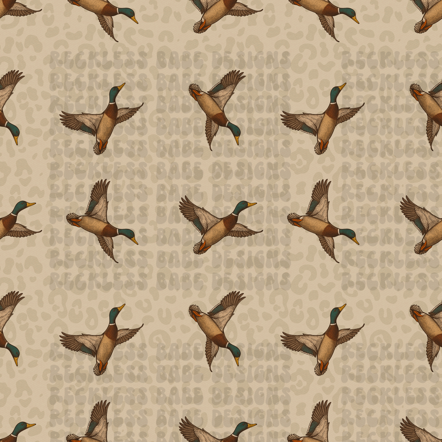 Cheetah Mallard Seamless File