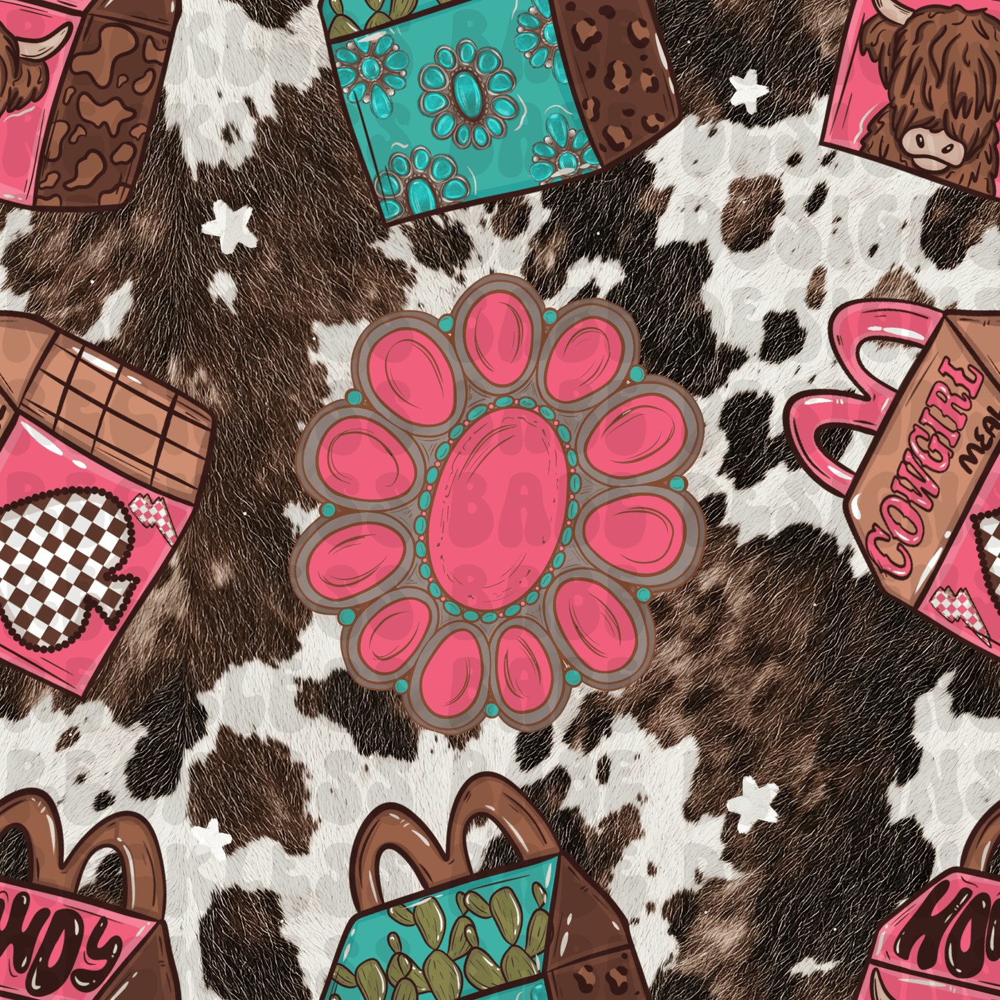 Wild West Cowhide Seamless File