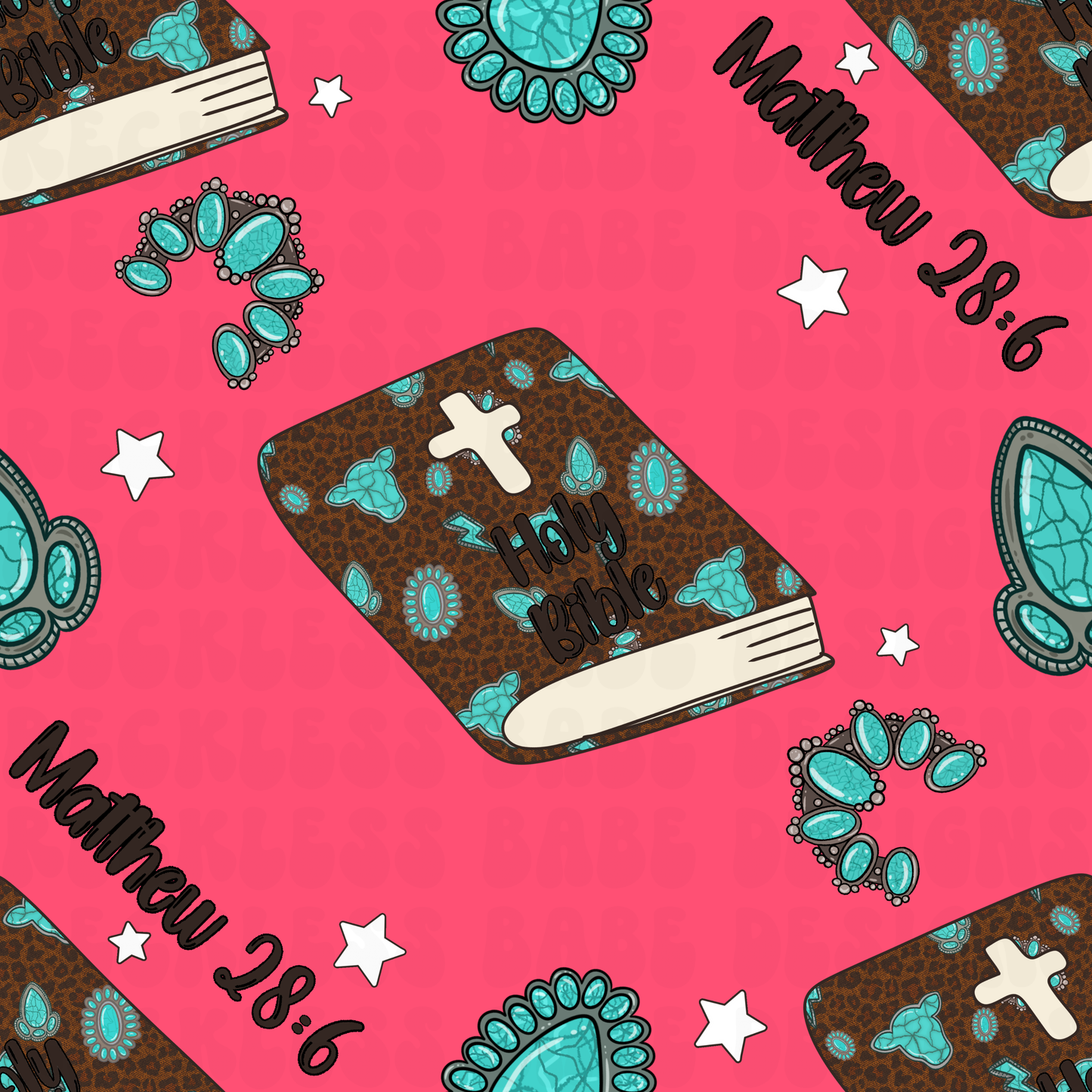 MATTHEW 28:6 SEAMLESS PINK COLORWAY