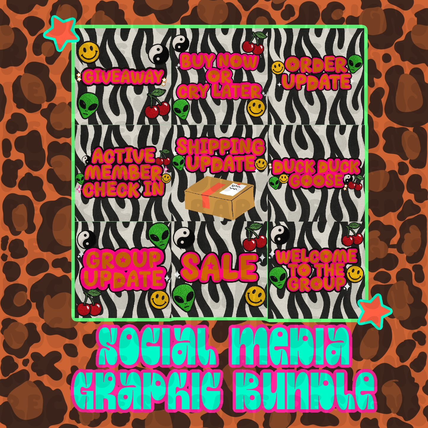 DOPAMINE SOCIAL MEDIA GRAPHIC BUNDLE