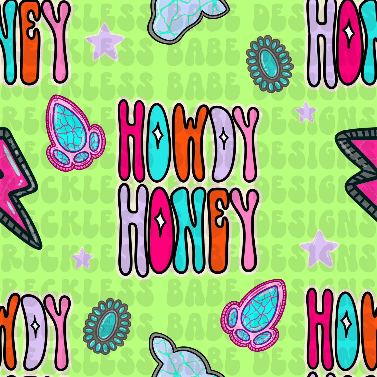 HOWDY HONEY SEAMLESS GREEN
