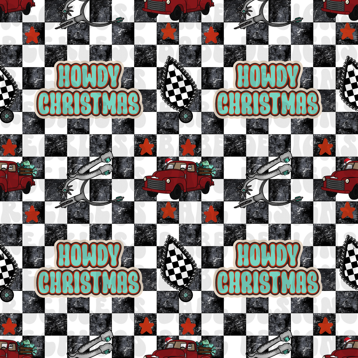 HOWDY CHRISTMAS SEMI EXCLUSIVE SEAMLESS