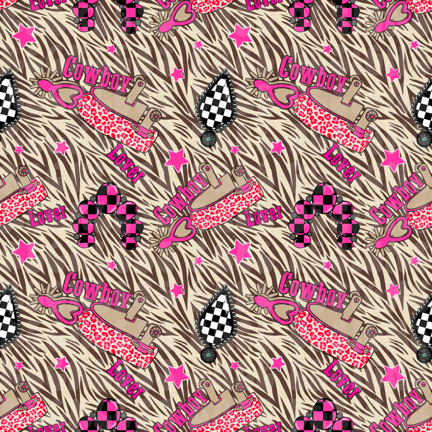 COWBOY LOVER ZEBRA SEAMLESS FILE