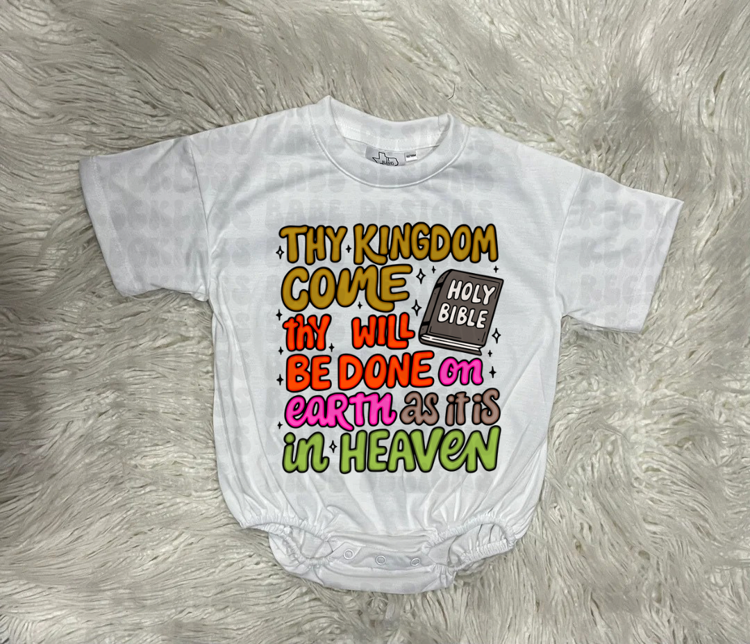 THY KINGDOM COME BAGGY BUBBLE ROMPER