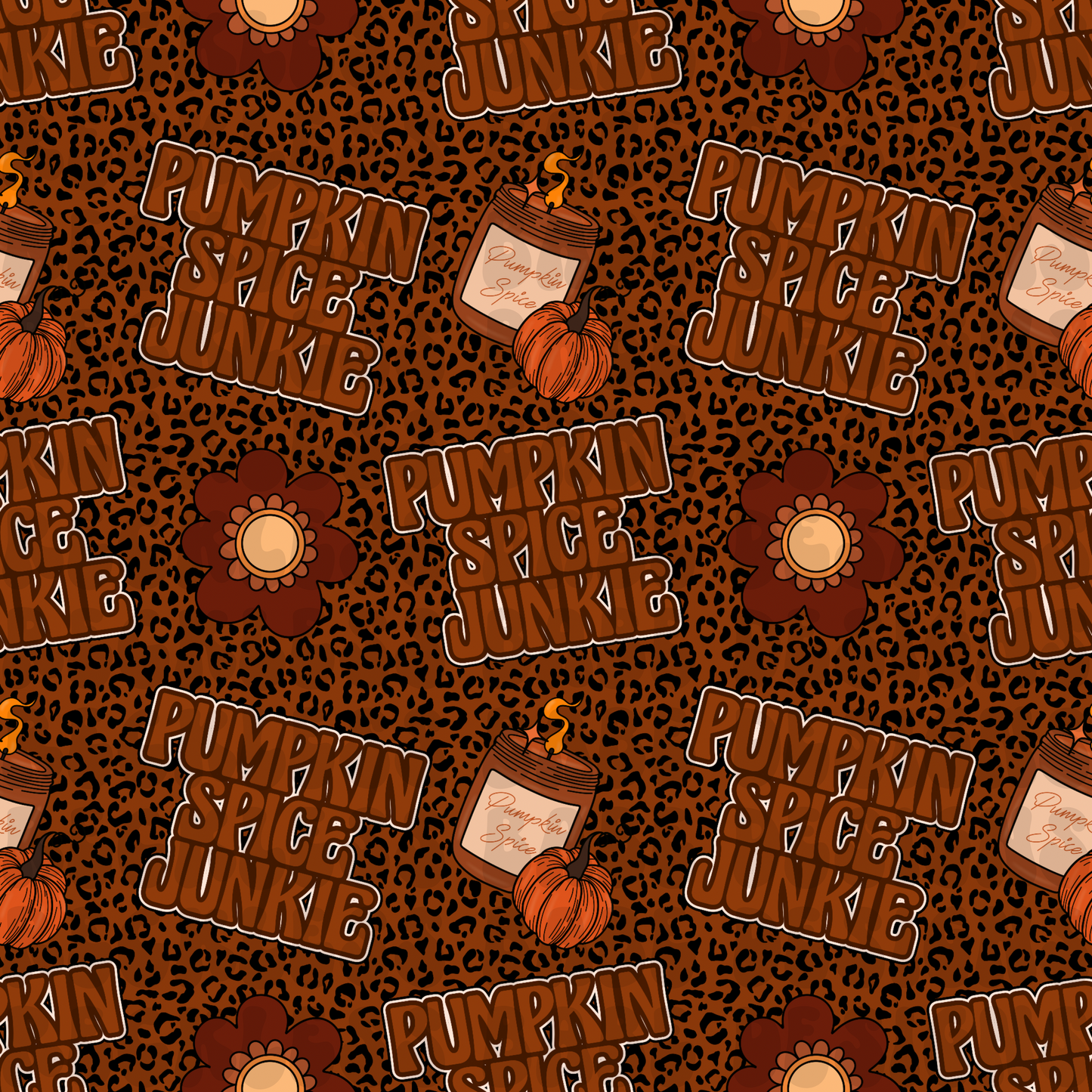 Pumpkin spice seamless