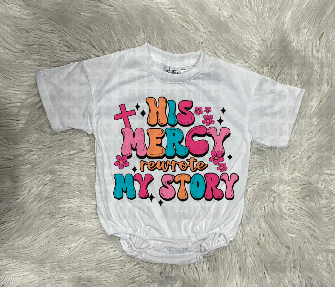 HIS MERCY BAGGY BUBBLE ROMPER