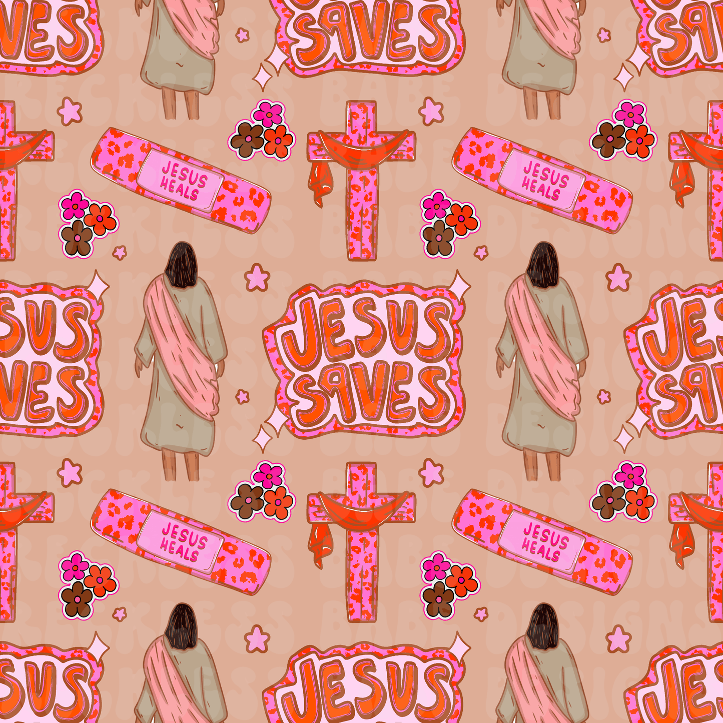 JESUS SAVES SEAMLESS