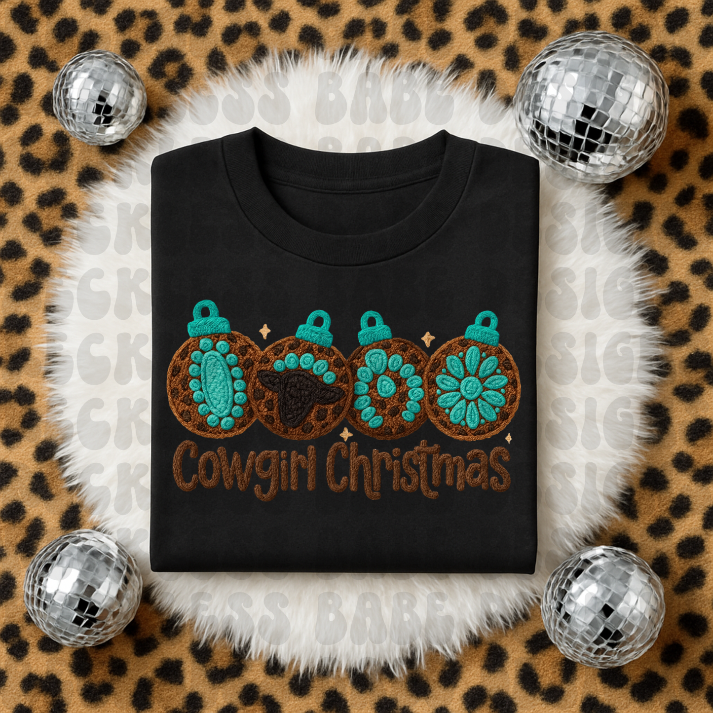 COWGIRL ORNAMENTS YARN PNG