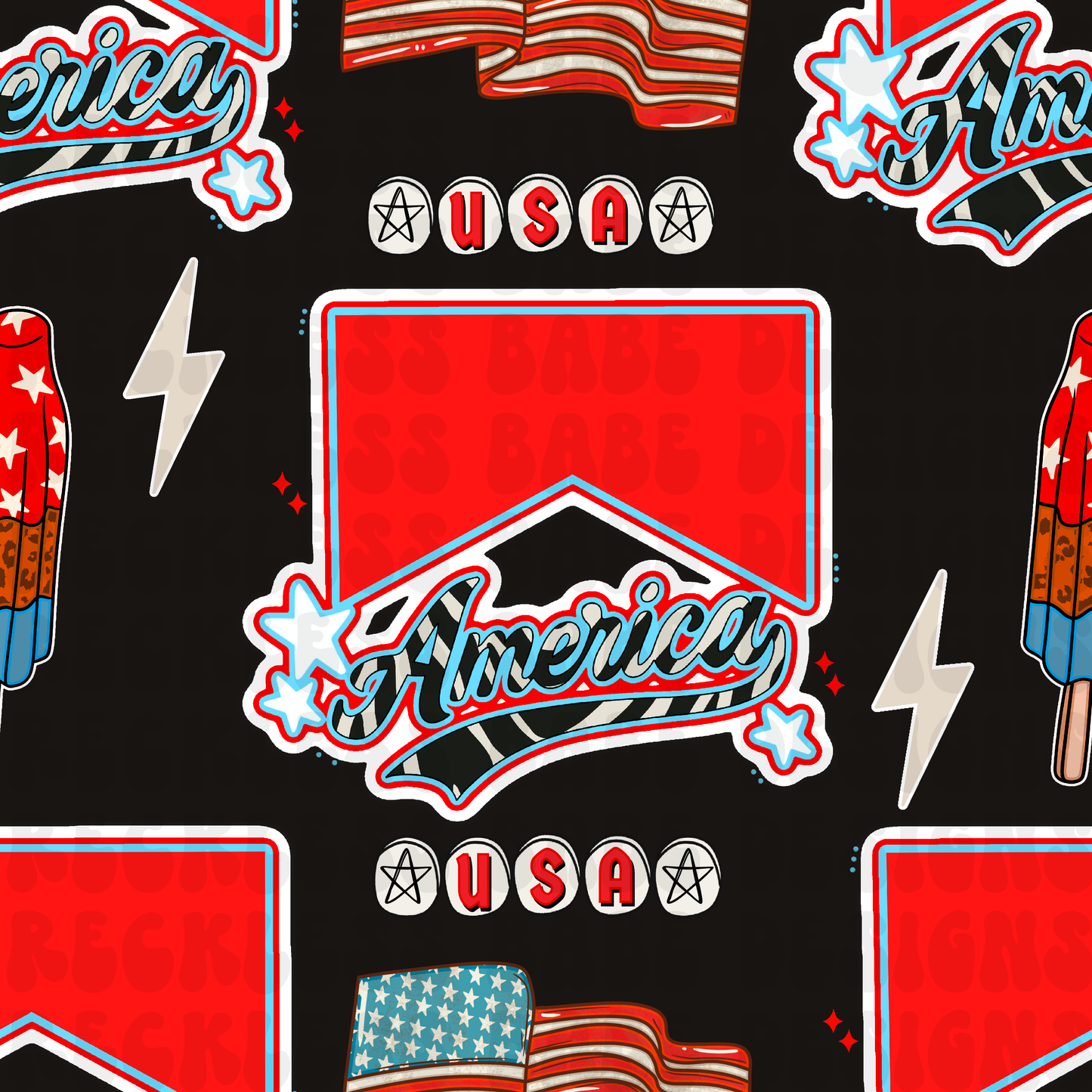 AMERICA SEAMLESS BLACK COLORWAY