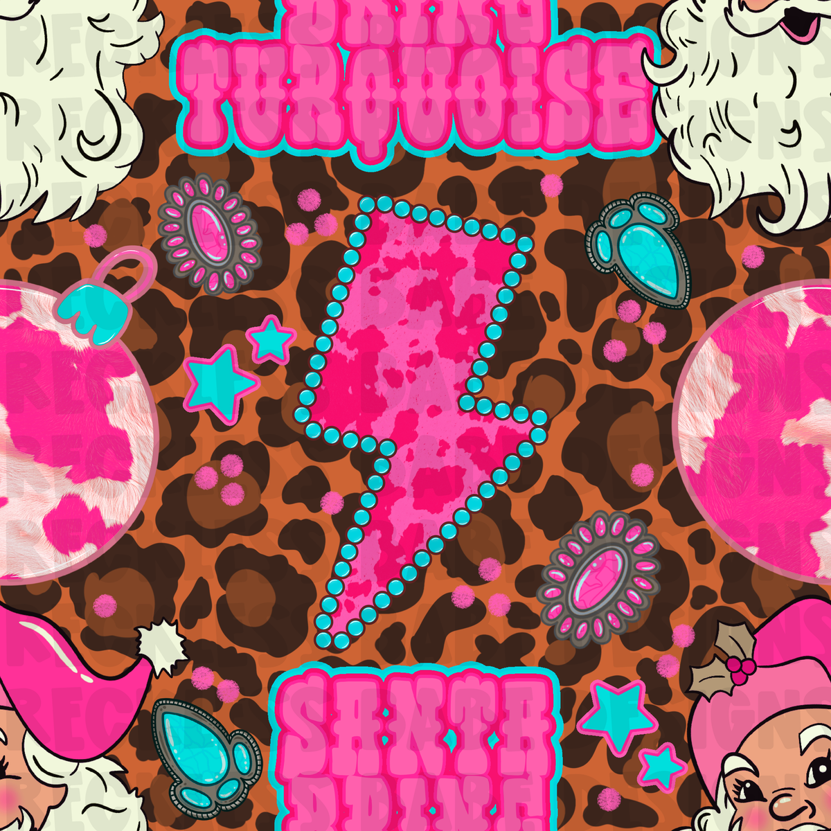BRING TURQUOISE CHEETAH SEAMLESS FILE