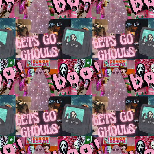 Ghouls collage seamless