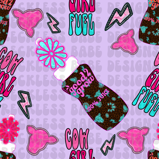 COWGIRL FUEL SEAMLESS PURPLE