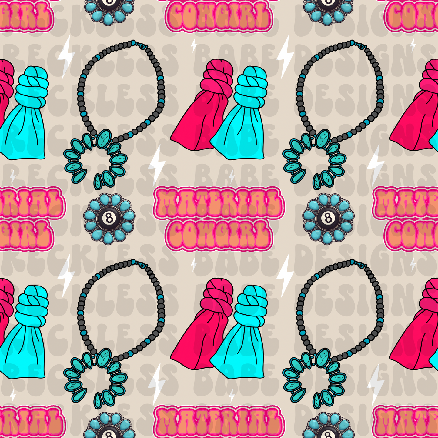 MATERIAL COWGIRL SEAMLESS FILE