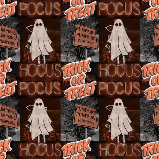 Halloween collage seamless