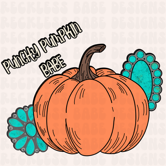 PUNCHY PUMPKIN BABE PNG