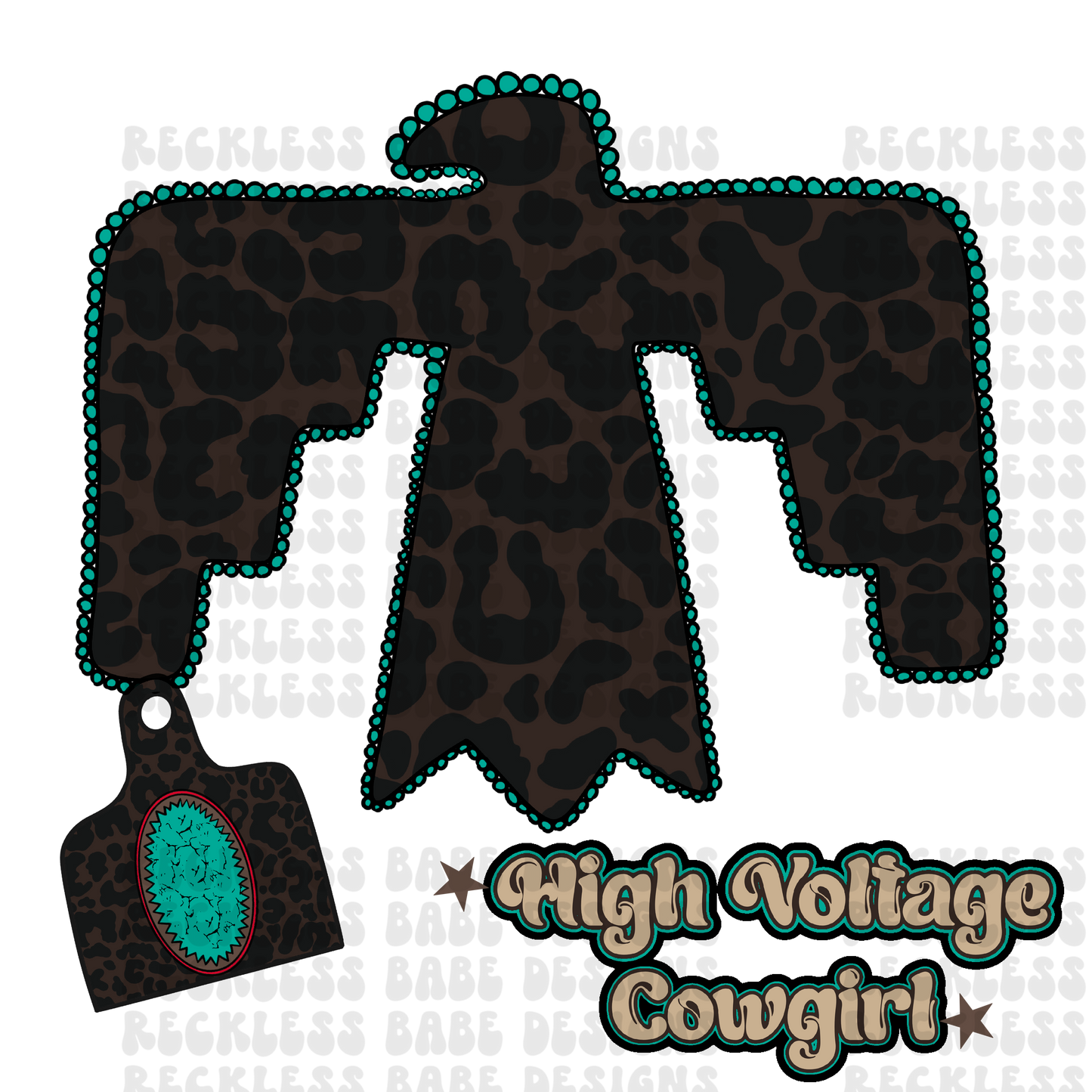 High Voltage Cowgirl PNG