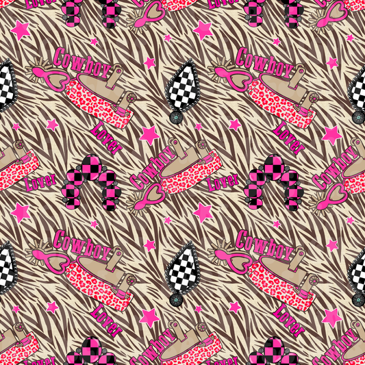 COWBOY LOVER ZEBRA SEAMLESS FILE