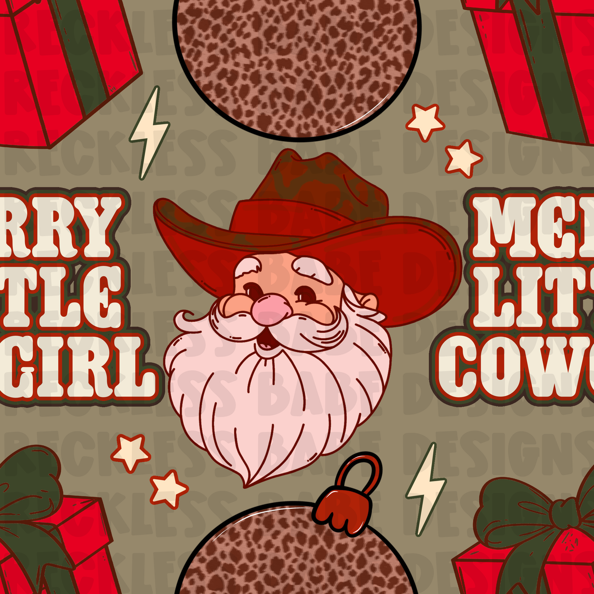 MERRY LITTLE COWGIRL TAN SEAMLESS FILE