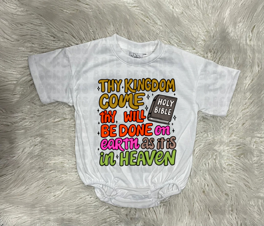 THY KINGDOM COME BAGGY BUBBLE ROMPER