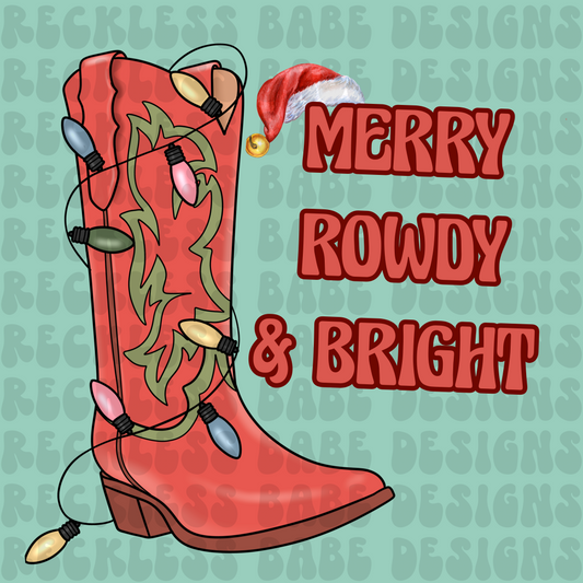 MERRY ROWDY & BRIGHT PNG