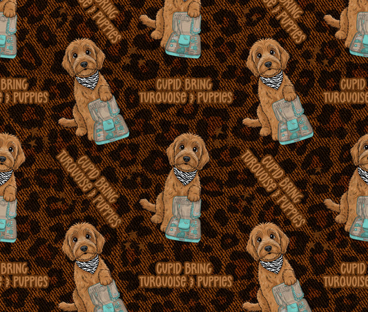CUPID PUPPY SEAMLESS GOLDEN