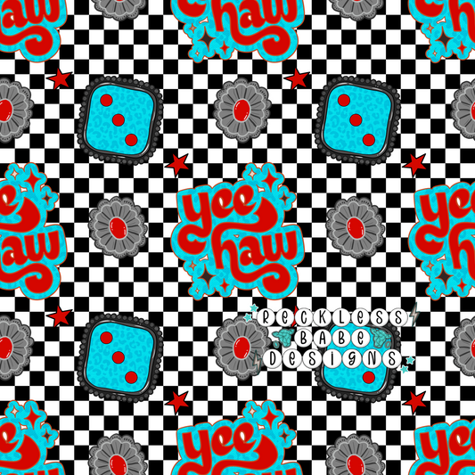 YEE HAW RED SEAMLESS FILE