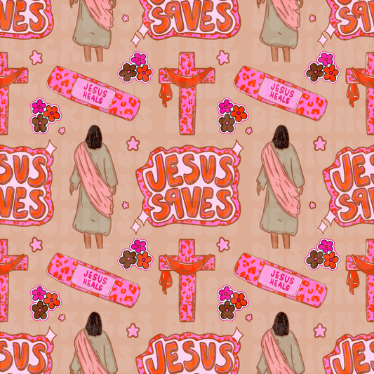 JESUS SAVES SEAMLESS