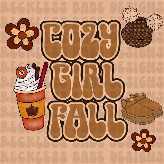 Cozy girl fall png