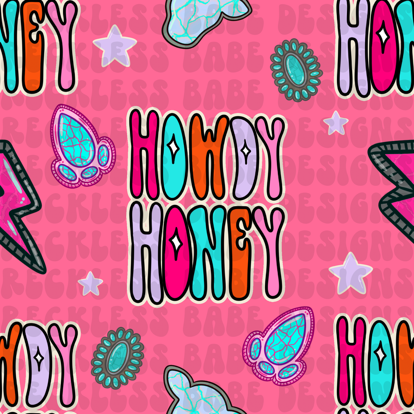 HOWDY HONEY SEAMLESS PINK
