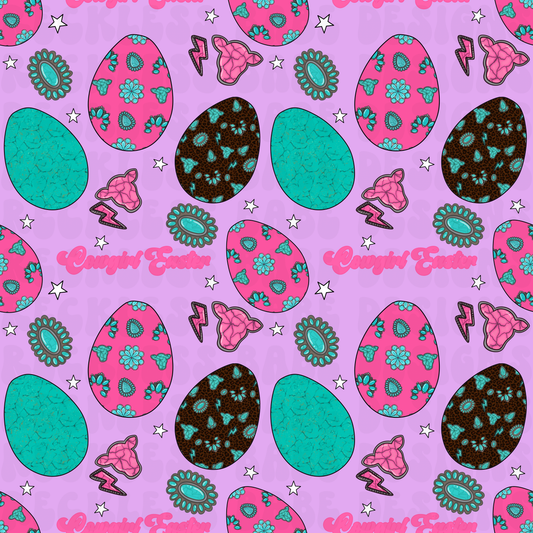 COWGIRL EASTER SEAMLESS FILE