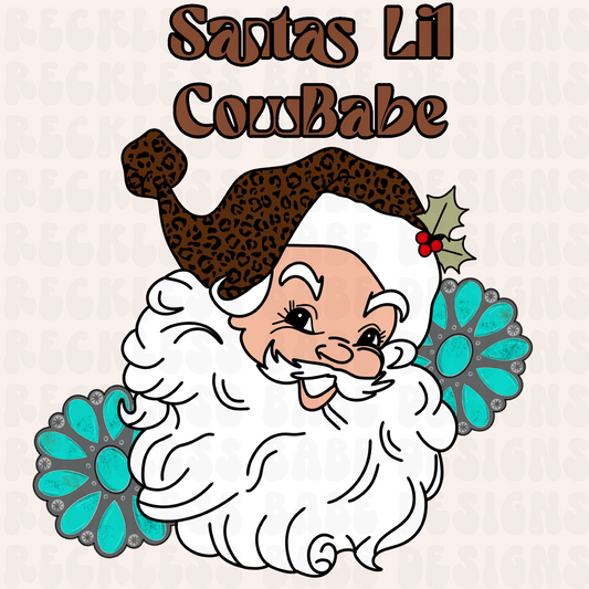 SANTAS LIL COWBABE PNG