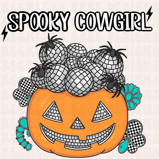 SPOOKY COWGIRL PNG